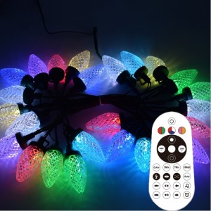 Smart C9 Strawberry Christmas Light Set Outdoor Waterproof LED Magic Color Christmas Light String String